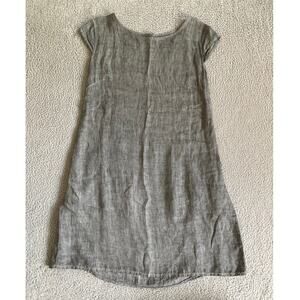 Gray Linen Mini Dress
